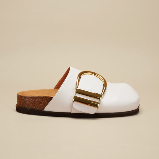 Baotou  cowhide large metal buckle, wearing genuine leather