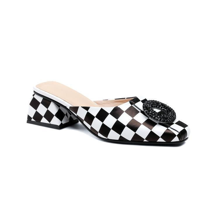 Genuine Leather  Pointed Toe heels