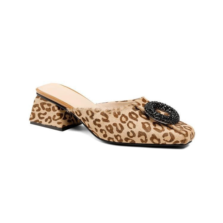 Genuine Leather  Pointed Toe heels